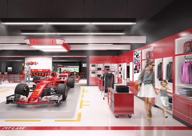 Scuderia Ferrari automotive retail - Studio